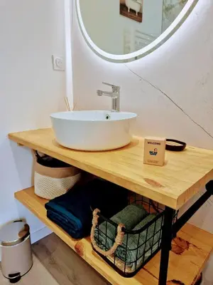 Salle de bains dans l'établissement Appartement 