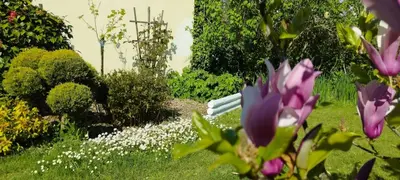 Jardin de l'établissement Le Jardin des Nosières, Gîte proche du Puy du Fou