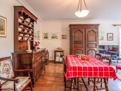 Coin salon dans l'établissement Holiday Home Le Pré Vincent by Interhome