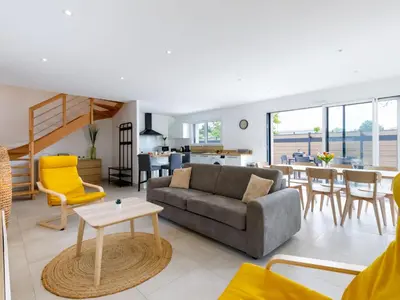 Coin salon dans l'établissement Holiday Home Le Pré Tarin by Interhome