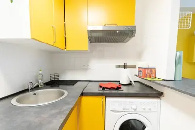 Cuisine ou kitchenette dans l'établissement Retro Pop