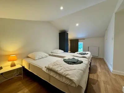 Un ou plusieurs lits dans un hébergement de l'établissement Maison pleine de charme entre terre et mer