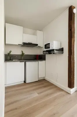 Cuisine ou kitchenette dans l'établissement Studio Cosy - Doutre Centre Angers