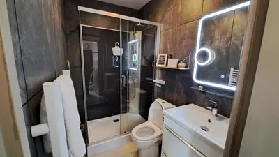 Salle de bains dans l'établissement Apartment in Downtown