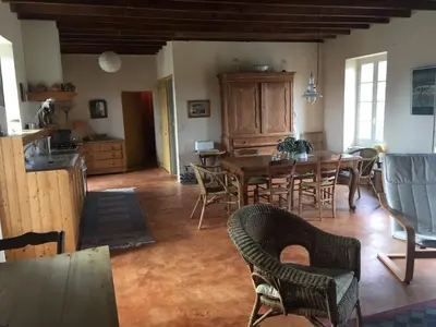 Coin salon dans l'établissement La Brionniere