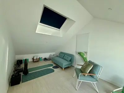 Coin salon dans l'établissement Maison charmante près de la plage avec WIFI, au cœur de Saint-Jean-de-Monts - FR-1-652-60