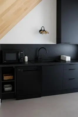 Cuisine ou kitchenette dans l'établissement Moon & Comfort
