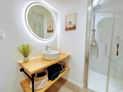 Salle de bains dans l'établissement Appartement 
