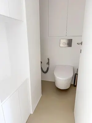 Salle de bains dans l'établissement Front de mer, confort et élégant