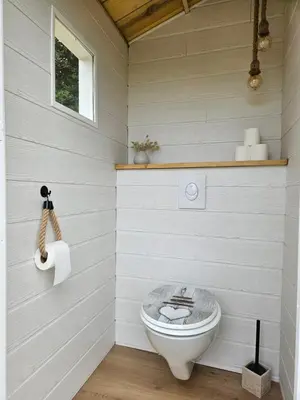 Salle de bains dans l'établissement Quiétude & Nature
