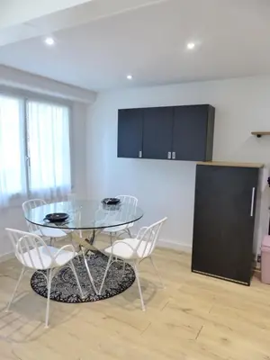 Cuisine ou kitchenette dans l'établissement Mangin, Grand T2 rénové, 2 pers, parking inclus