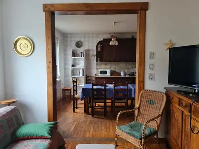 Cuisine ou kitchenette dans l'établissement Le Nid du Bocage