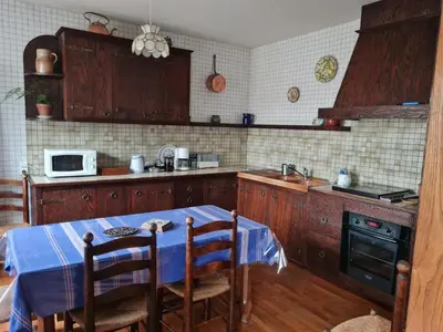Cuisine ou kitchenette dans l'établissement Le Nid du Bocage