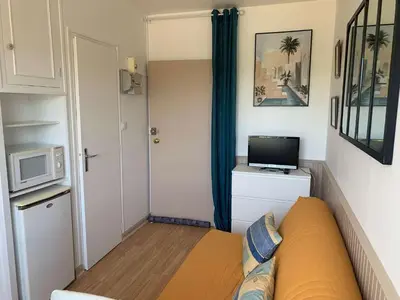 Cuisine ou kitchenette dans l'établissement Le Marina de St Jean de Monts