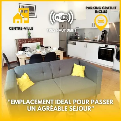 Plan de l'établissement Centralis, 3 Chambres - Parking inclus