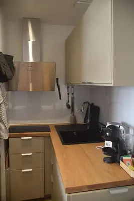 Cuisine ou kitchenette dans l'établissement Oceandream vue sur l'ocean 6 personnes Nouveau !