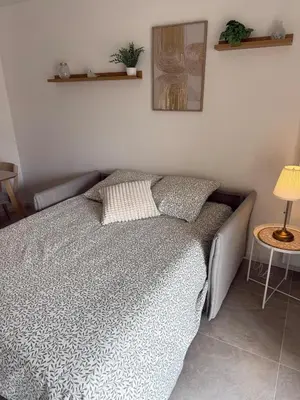 Un ou plusieurs lits dans un hébergement de l'établissement La parenthèse - 50 m de la plage