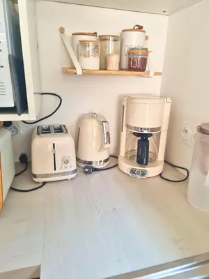 Cuisine ou kitchenette dans l'établissement Maison Cosy T4 proche de la mer