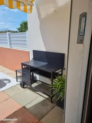 Balcon ou terrasse dans l'établissement Maison bord de plage