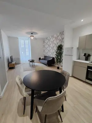 Cuisine ou kitchenette dans l'établissement Appartement Confort Cholet