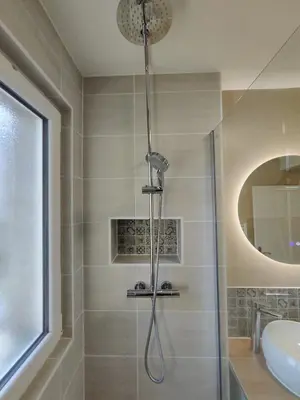 Salle de bains dans l'établissement Appartement Confort Cholet
