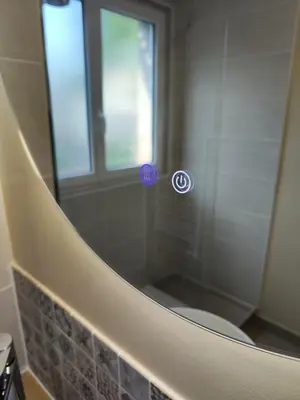 Salle de bains dans l'établissement Appartement Confort Cholet