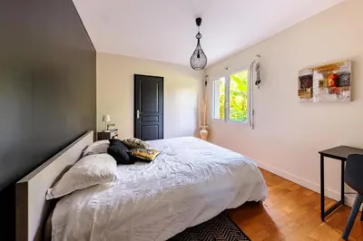 Un ou plusieurs lits dans un hébergement de l'établissement Villa Markaly
