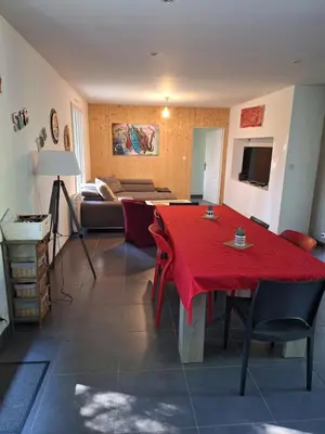 Coin salon dans l'établissement maison 4 chambres