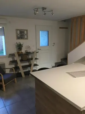 Cuisine ou kitchenette dans l'établissement Le 7ter, maison calme piscine partagée