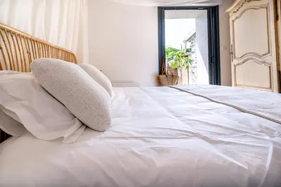 Un ou plusieurs lits dans un hébergement de l'établissement Maison - Spa - Parking - Jardin - 7p