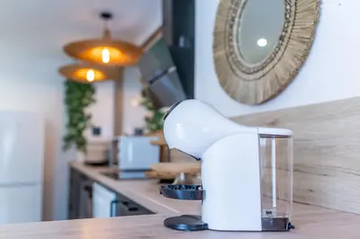 Cuisine ou kitchenette dans l'établissement Maison - Spa - Parking - Jardin - 7p