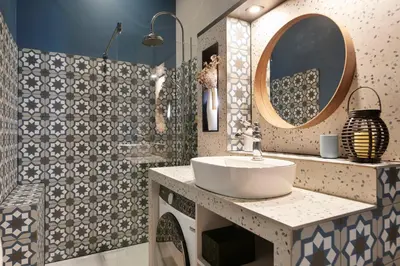Salle de bains dans l'établissement L'Echoppe - Charmant studio au cœur de Clisson