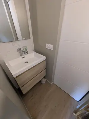 Salle de bains dans l'établissement La bohème chic