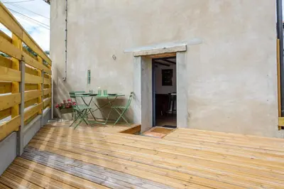 Balcon ou terrasse dans l'établissement L'Orka - 15mn aéroport Nantes - Wifi