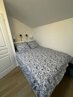 Un ou plusieurs lits dans un hébergement de l'établissement Maison pilotis 6 pers 50m mer