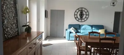 Coin salon dans l'établissement Charmante fermette 6 personnes st jean de monts
