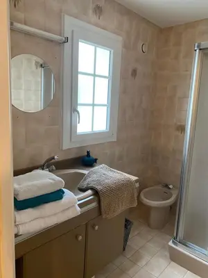 Salle de bains dans l'établissement Maminet