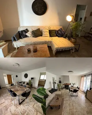 Coin salon dans l'établissement Maison où il fait bon vivre !