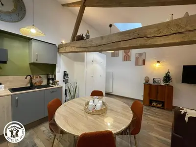 Cuisine ou kitchenette dans l'établissement Gîte 2 pers au cœur du bocage vendéen, proche Puy du Fou - FR-1-426-585