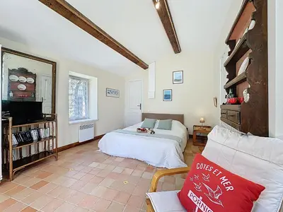Un ou plusieurs lits dans un hébergement de l'établissement Holiday Home Le Sandier-1 by Interhome