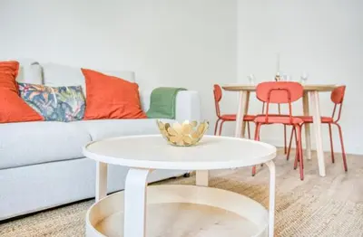 Coin salon dans l'établissement appartement cœur de Nantes