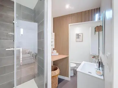 Salle de bains dans l'établissement La Parenthèse Nantaise