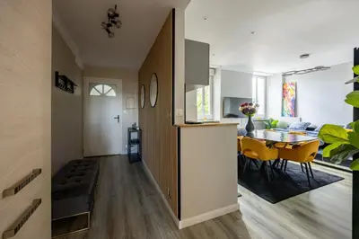 Cuisine ou kitchenette dans l'établissement Haussmannien Standing and Confort - Sauna - 7 pers