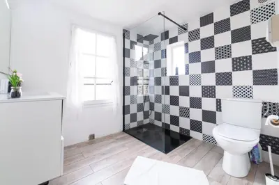 Salle de bains dans l'établissement La Maison d'Adèle