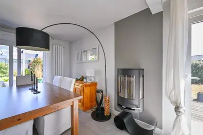 Cuisine ou kitchenette dans l'établissement Le Boucard - Terrasse - Proche plage