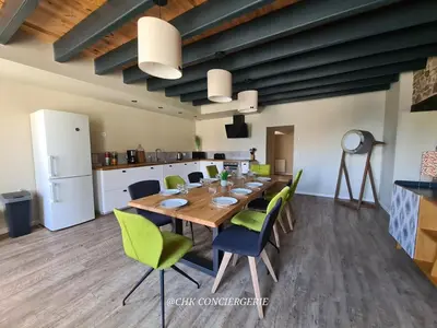 Cuisine ou kitchenette dans l'établissement Maison de campagne HDH - Charme et moderne - Proche du Puy duFou
