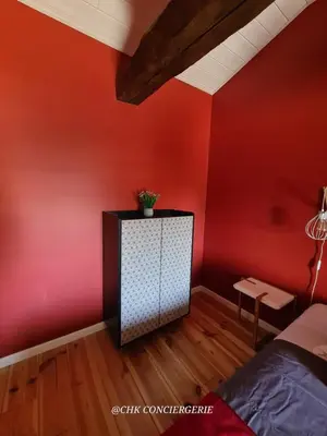 Un ou plusieurs lits dans un hébergement de l'établissement Maison de campagne HDH - Charme et moderne - Proche du Puy duFou