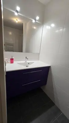 Salle de bains dans l'établissement Vue exeptionnelle sur Nantes
