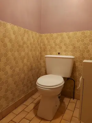 Salle de bains dans l'établissement Le David
