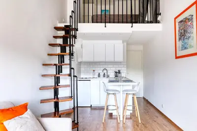 Cuisine ou kitchenette dans l'établissement Nantes Center Flat 4 persons